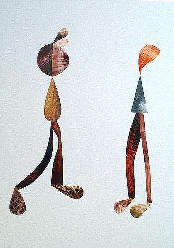 Peinture intitulée "Rencontre dans le F…" par Jean-Luc Bohin, Œuvre d'art originale, Huile