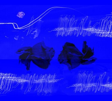 Fotografia intitolato "Symphonie en Bleu 1" da Jean-Luc Bohin, Opera d'arte originale