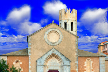 Photographie intitulée "Bonifacio : church…" par Jean-Luc Bohin, Œuvre d'art originale
