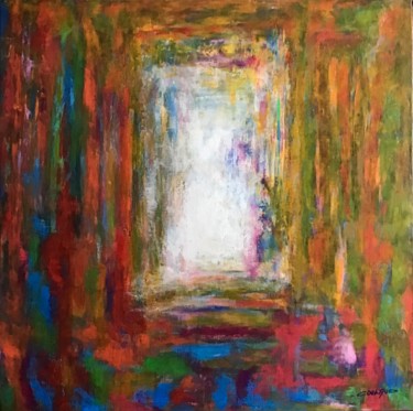 Schilderij getiteld "AB.S.T" door Jean-Luc Coulaud, Origineel Kunstwerk, Acryl