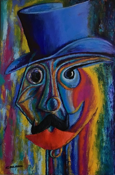 Painting titled "Le Rocambolesque Mo…" by Jean-Luc Coulaud, Original Artwork, Oil