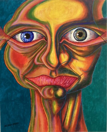 Painting titled "FEMALE" by Jean-Luc Coulaud, Original Artwork, Acrylic