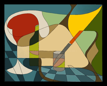 Картина под названием "Mainfold" - Jean-Luc Feugeas, Подлинное произведение искусства, Акрил