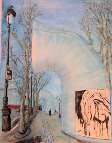 Peinture intitulée "Beaubourg" par Jean-Luc Gaillard, Œuvre d'art originale