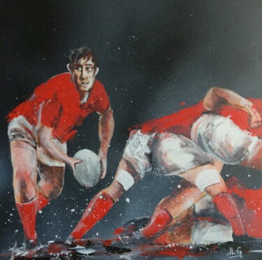 Peinture intitulée "Rugby 37" par Jean-Luc Garcia, Œuvre d'art originale, Acrylique