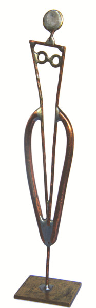 Sculpture titled "Woman" by Jean-Luc Lacroix (JL LACROIX), Original Artwork, Metals