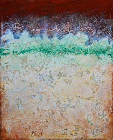 Malerei mit dem Titel "Erosion" von Jean-Luc Lacroix (JL LACROIX), Original-Kunstwerk, Acryl
