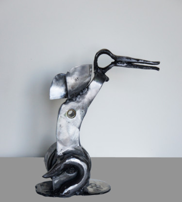 Γλυπτική με τίτλο "Paré (sculpture)" από Jean-Luc Lacroix (JL LACROIX), Αυθεντικά έργα τέχνης, Μέταλλα