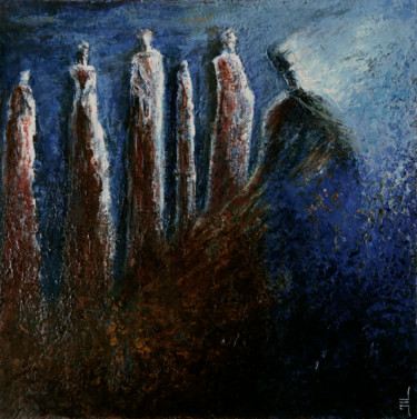 Картина под названием "Satiété" - Jean-Luc Lacroix (JL LACROIX), Подлинное произведение искусства, Акрил