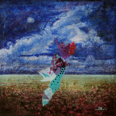 Painting titled "STROLL" by Jean-Luc Lacroix (JL LACROIX), Original Artwork, Acrylic Mounted on Glass
