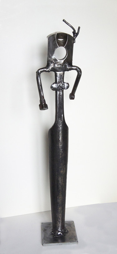 Escultura titulada "AMAZONIA (sculpture…" por Jean-Luc Lacroix (JL LACROIX), Obra de arte original, Metales