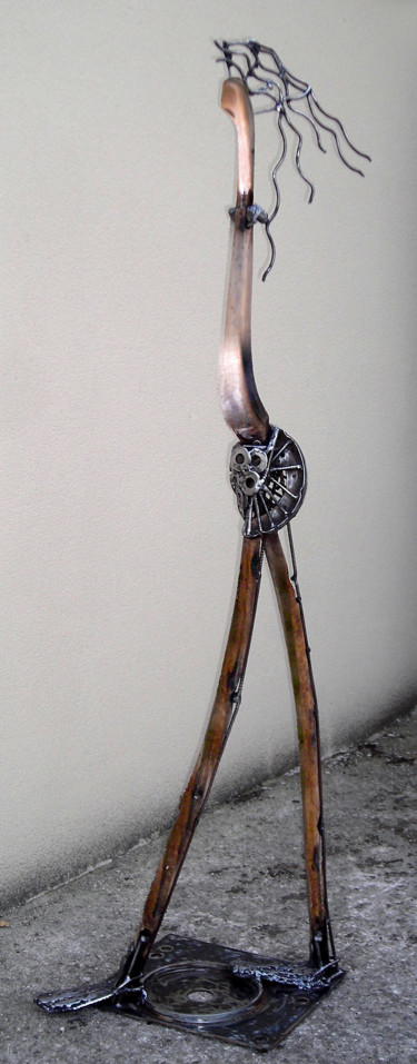 Sculpture titled "La GAZELLE" by Jean-Luc Lacroix (JL LACROIX), Original Artwork, Metals