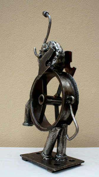 Sculpture titled "NÉLÉPHANT" by Jean-Luc Lacroix (JL LACROIX), Original Artwork, Metals