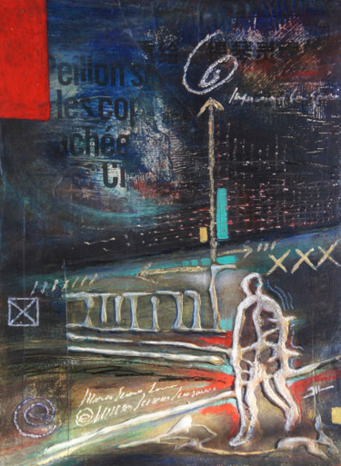 Peinture intitulée "SPEED" par Jean-Luc Lacroix (JL LACROIX), Œuvre d'art originale, Acrylique Monté sur Autre panneau rigide