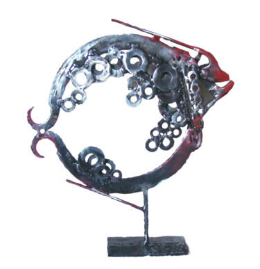 Skulptur mit dem Titel "LUCIEN" von Jean-Luc Lacroix (JL LACROIX), Original-Kunstwerk, Metalle