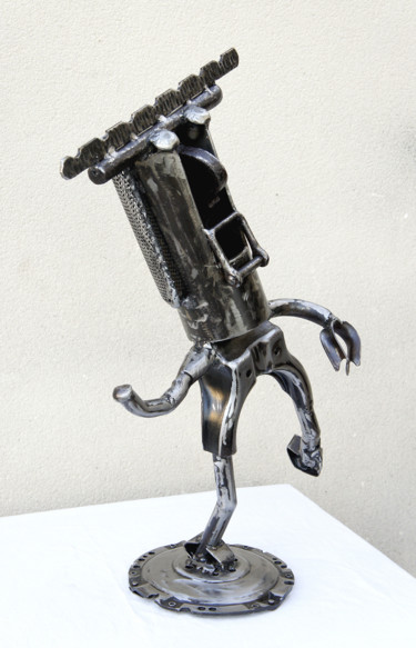 Escultura titulada "BOBI" por Jean-Luc Lacroix (JL LACROIX), Obra de arte original, Metales
