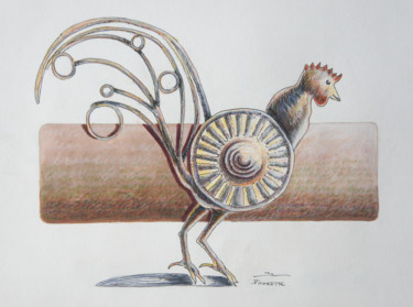 Desenho intitulada "Picorette" por Jean-Luc Lacroix (JL LACROIX), Obras de arte originais, Outro