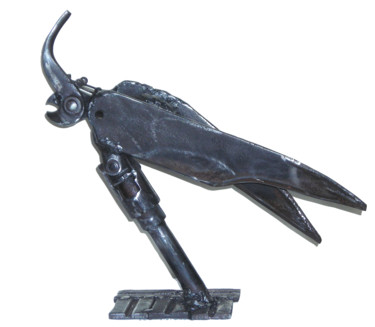 Sculpture titled "LE TEIGNEUX" by Jean-Luc Lacroix (JL LACROIX), Original Artwork, Metals