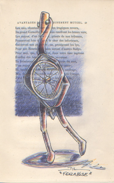 Zeichnungen mit dem Titel "Fenlabise" von Jean-Luc Lacroix (JL LACROIX), Original-Kunstwerk, Tinte