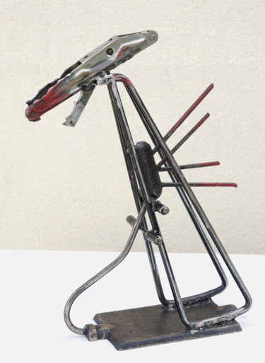 Skulptur mit dem Titel "Stranger" von Jean-Luc Lacroix (JL LACROIX), Original-Kunstwerk, Metalle