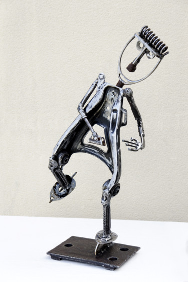 "LE PATINEUR - sculp…" başlıklı Heykel Jean-Luc Lacroix (JL LACROIX) tarafından, Orijinal sanat, Metaller
