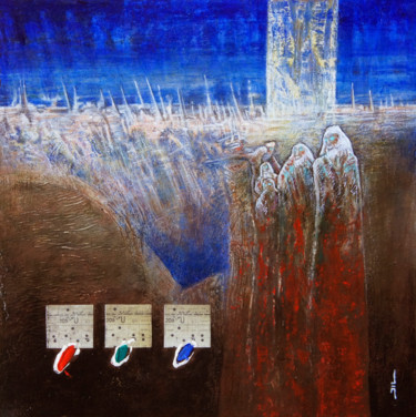 Pittura intitolato "Conciliabule" da Jean-Luc Lacroix (JL LACROIX), Opera d'arte originale, Acrilico
