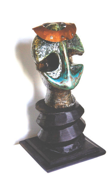 Skulptur mit dem Titel "Figure de proue" von Jean-Luc Lacroix (JL LACROIX), Original-Kunstwerk, Metalle