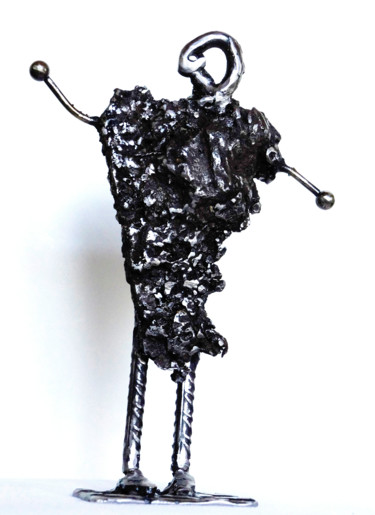 Sculpture intitulée "Celui du bas" par Jean-Luc Lacroix (JL LACROIX), Œuvre d'art originale, Métaux