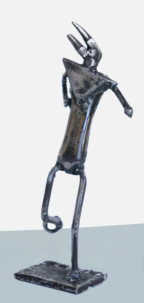 Sculpture titled "Tétaiou ?" by Jean-Luc Lacroix (JL LACROIX), Original Artwork, Metals