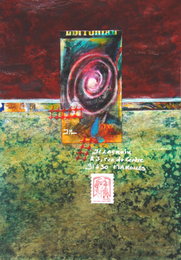 Pittura intitolato "Mail opus" da Jean-Luc Lacroix (JL LACROIX), Opera d'arte originale, Acrilico
