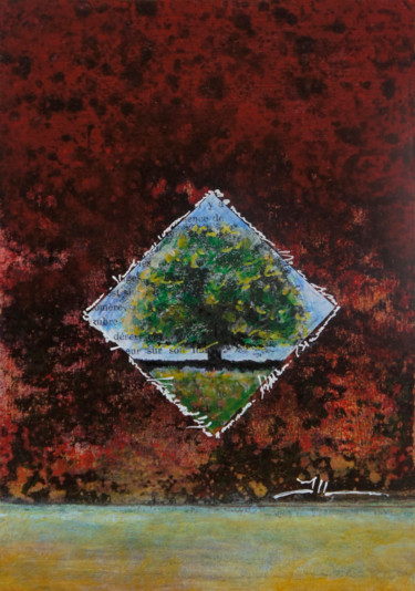 Картина под названием "L'arbre" - Jean-Luc Lacroix (JL LACROIX), Подлинное произведение искусства, Акрил Установлен на Друга…