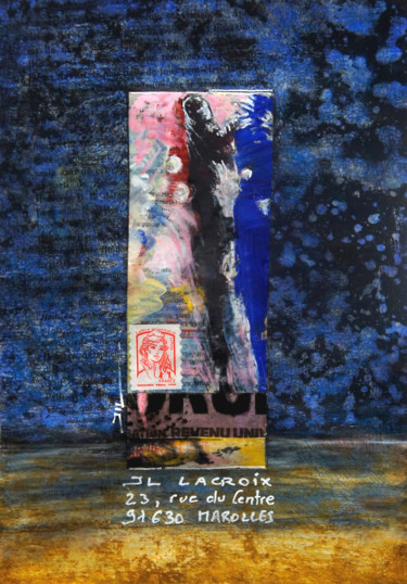 Pintura titulada "Mail duo" por Jean-Luc Lacroix (JL LACROIX), Obra de arte original, Acrílico