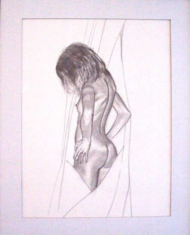 图画 标题为“nu, mine de plomb” 由Jean-Luc Lafond, 原创艺术品, 铅笔