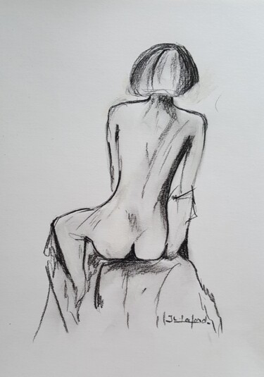 "étude nu de femme,…" başlıklı Tablo Jean-Luc Lafond tarafından, Orijinal sanat, Pastel