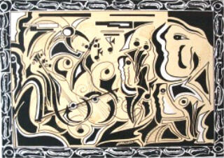 제목이 "musique"인 미술작품 Jean-Luc Lafond로, 원작, 기름