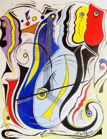 Peinture intitulée "sans titre" par Jean-Luc Lafond, Œuvre d'art originale, Acrylique
