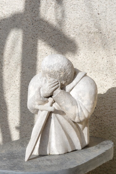 Sculpture intitulée "Templiers" par Jean Luc Latour, Œuvre d'art originale, Pierre