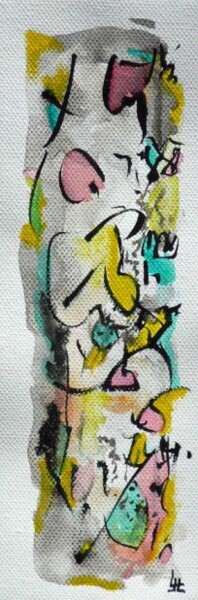 Peinture intitulée "Totem N° 2" par Jean Luc Logie, Œuvre d'art originale