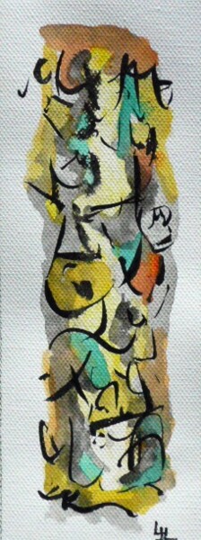 Peinture intitulée "Totem N° 3" par Jean Luc Logie, Œuvre d'art originale