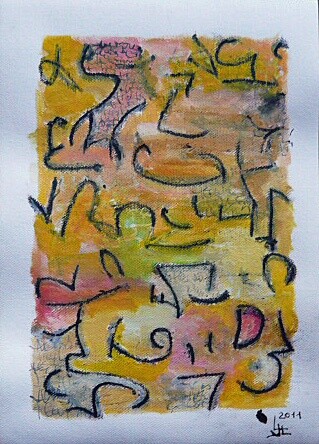 Peinture intitulée "Réminiscence N° 3" par Jean Luc Logie, Œuvre d'art originale