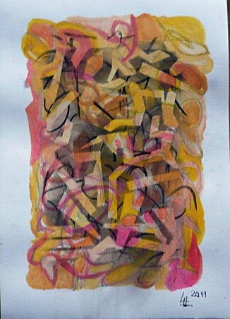 Peinture intitulée "Réminiscence N° 4" par Jean Luc Logie, Œuvre d'art originale