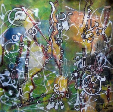 Peinture intitulée "Dissimulation N° 4" par Jean Luc Logie, Œuvre d'art originale