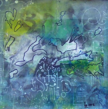 Peinture intitulée "Dissimulation N° 6" par Jean Luc Logie, Œuvre d'art originale