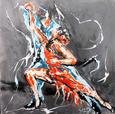 Malarstwo zatytułowany „1548 tango” autorstwa Jean-Luc Lopez, Oryginalna praca, Akryl