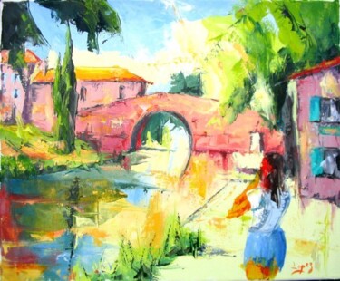 Painting titled "Le Somail" by Jean-Luc Lopez, Original Artwork, Oil