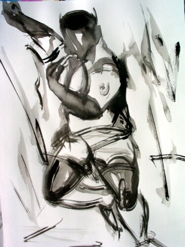 Картина под названием "Caucaunu" - Jean-Luc Lopez, Подлинное произведение искусства, Масло