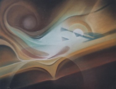 Painting titled "hyperespace" by Jean Luc Mariot, Original Artwork