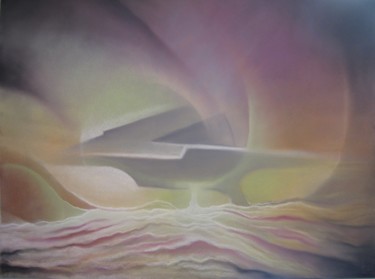 Peinture intitulée "L'arche" par Jean Luc Mariot, Œuvre d'art originale, Pastel