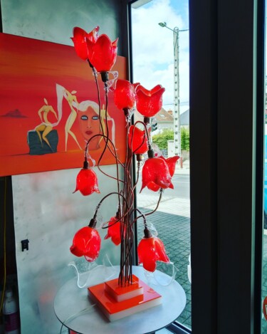 Design intitulée "Petites tulipes" par Jean Luc Masini, Œuvre d'art originale