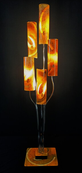 Design intitulée "Lampe graffitis" par Jean Luc Masini, Œuvre d'art originale, Luminaire